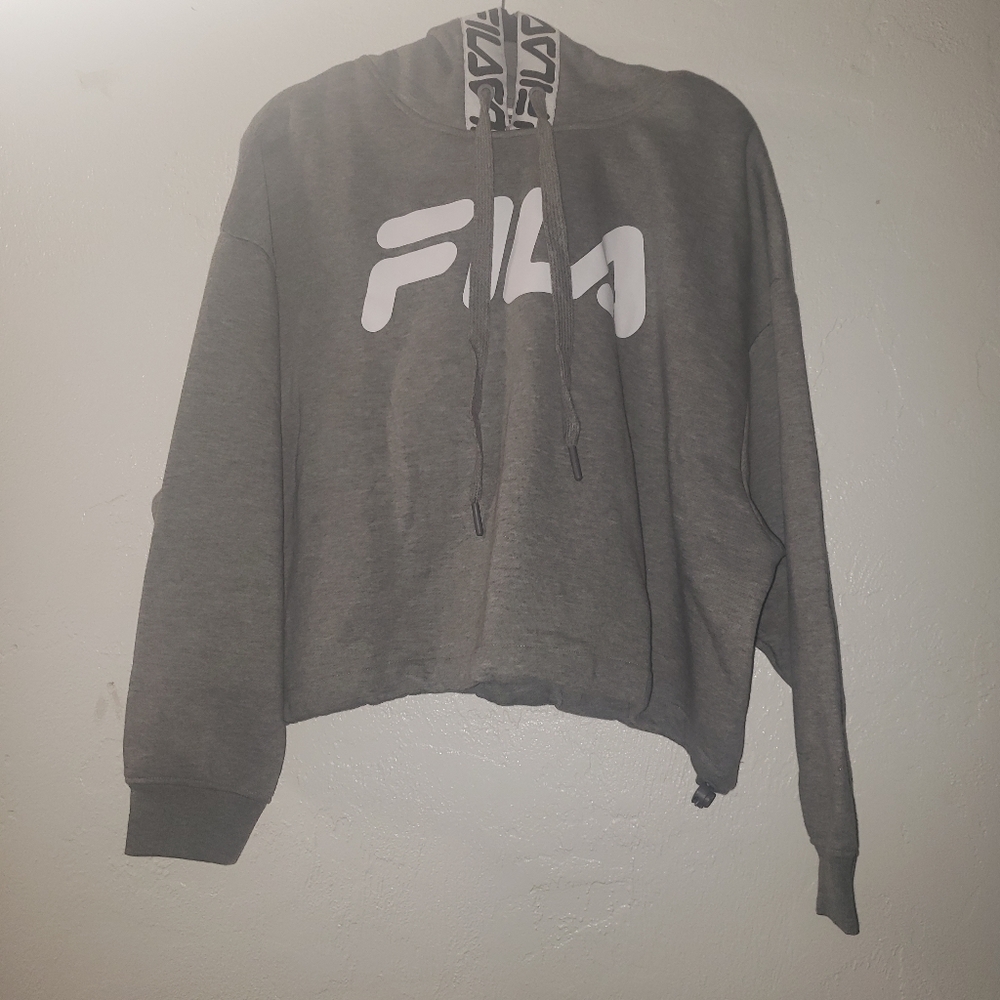 Fila Logo Crop Hoodie Women's NWT Size 2x